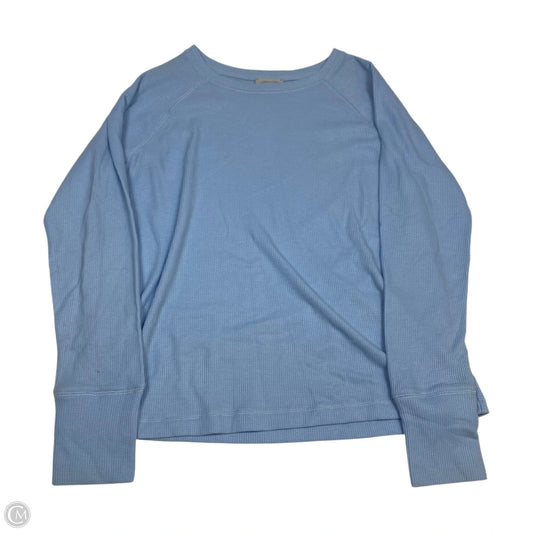 Top Long Sleeve By Ocean + Coast In Blue, Size: L