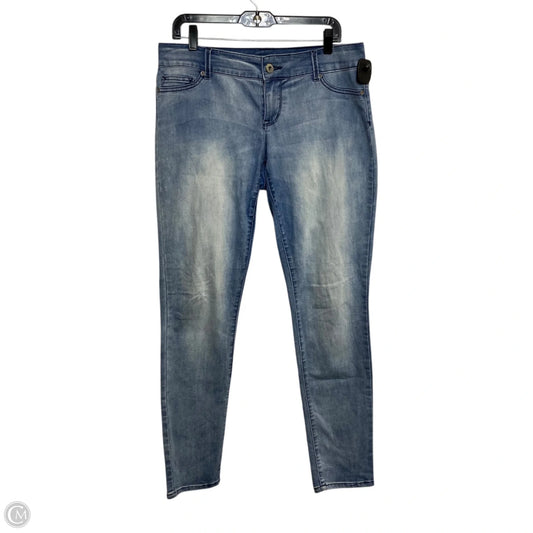 Jeans Skinny By Maurices In Blue Denim, Size: L