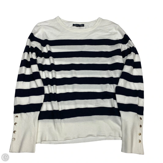 Top Long Sleeve By Nautica In Striped Pattern, Size: M