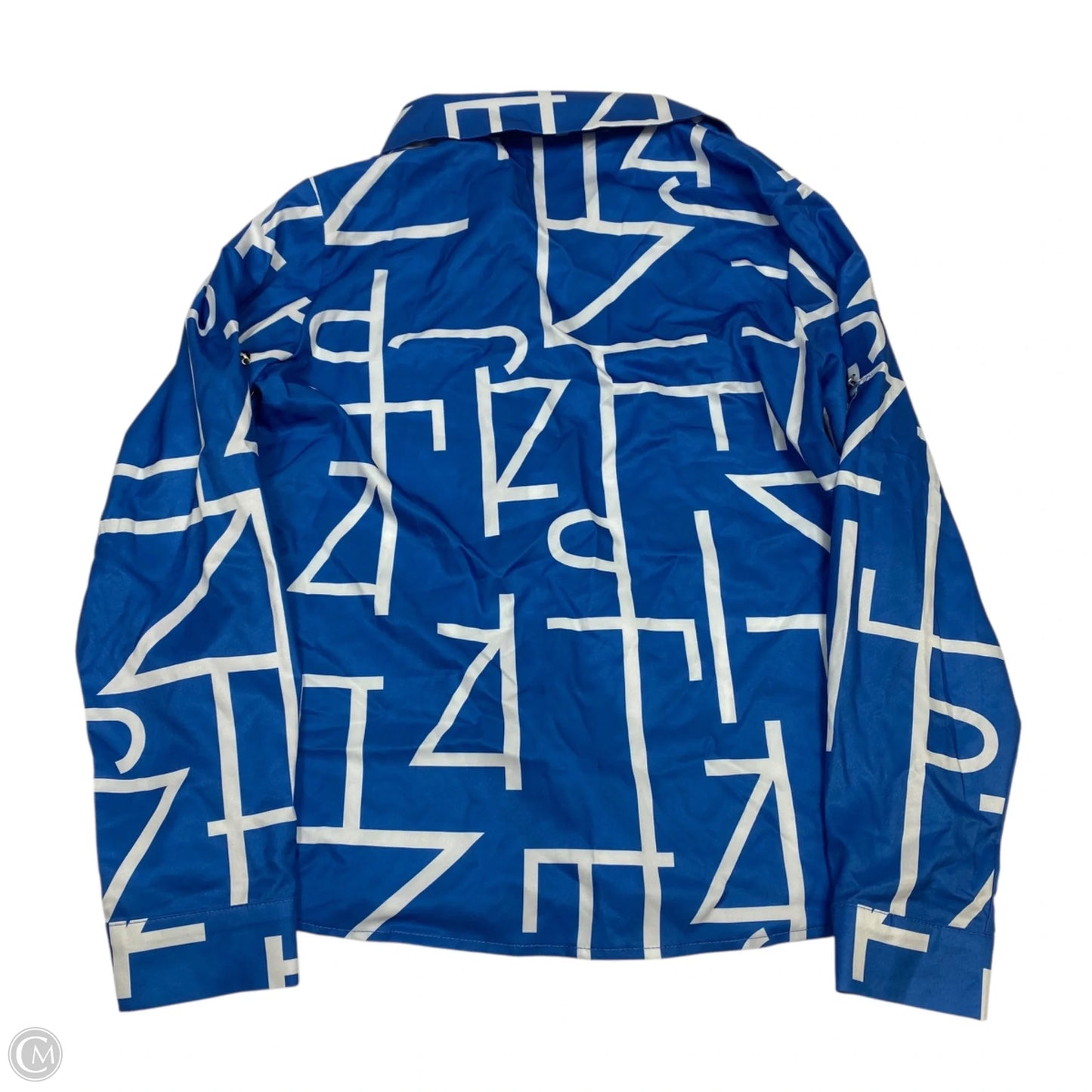 Top Long Sleeve By Cmf In Blue, Size: S