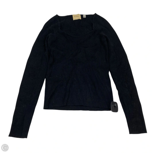 Top Long Sleeve By Elie Tahari In Black, Size: M