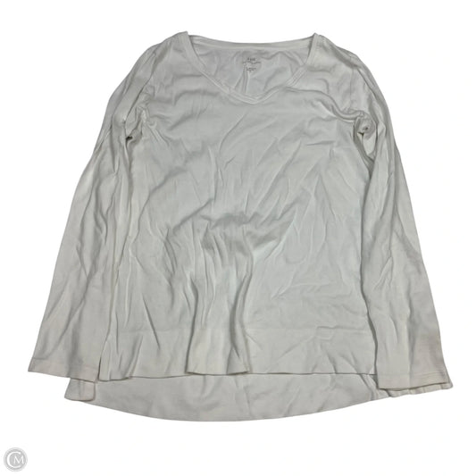 Top Long Sleeve By J. Jill In White, Size: M
