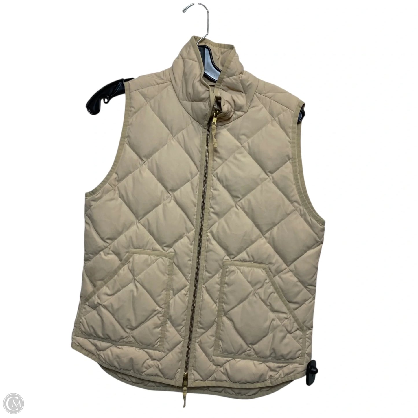 Vest Puffer & Quilted By J. Crew In Tan, Size: S