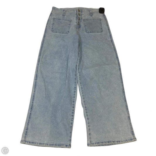 Jeans Wide Leg By Clothes Mentor In Blue Denim, Size: Large