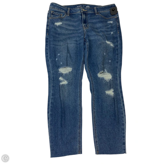 Jeans Skinny By Old Navy In Blue Denim, Size: 12
