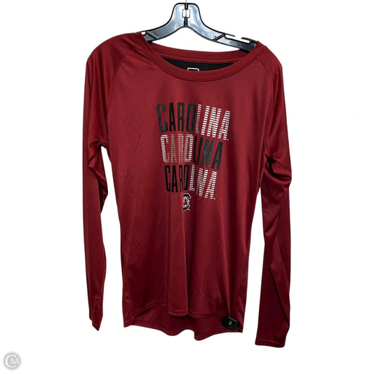 Athletic Top Long Sleeve Crewneck By Prologue In Red, Size: M