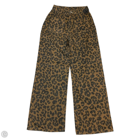 Jeans Wide Leg By Clothes Mentor In Animal Print, Size: Xs