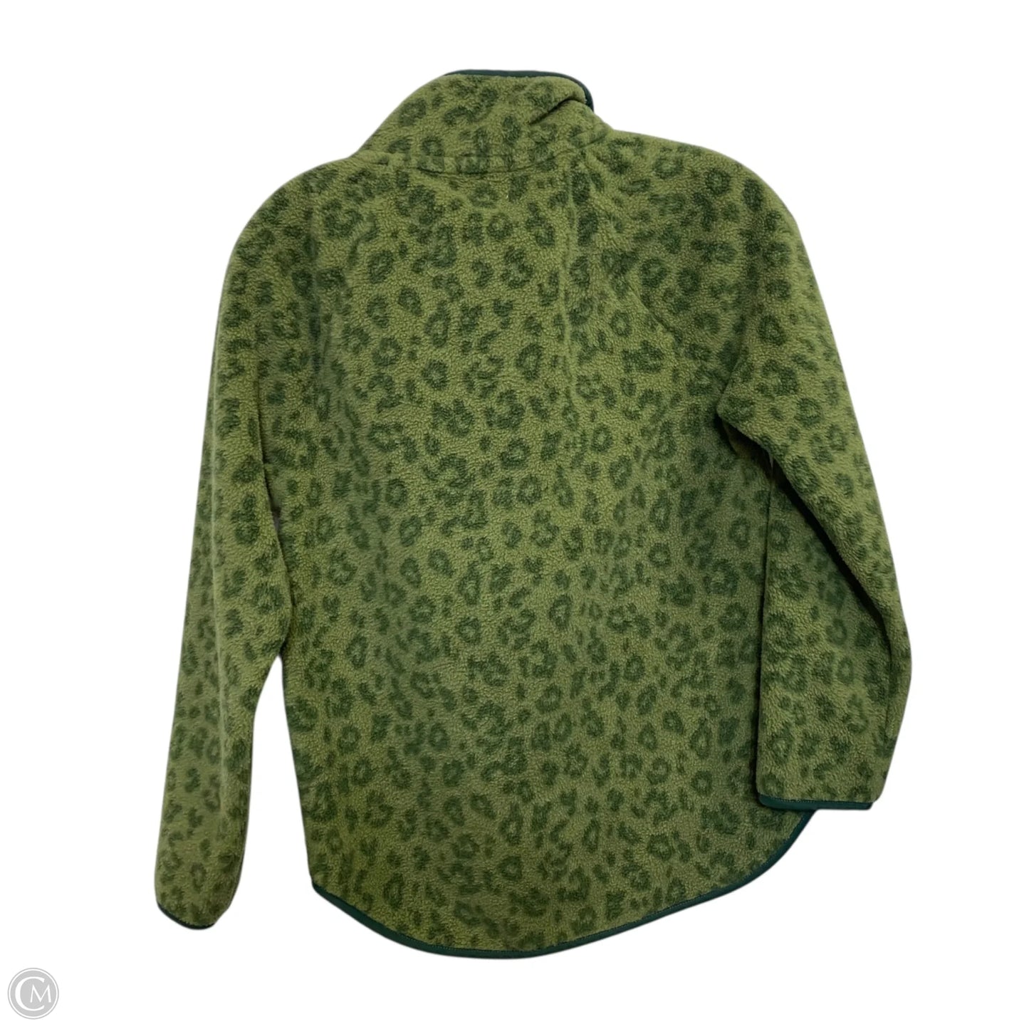 Jacket Fleece By J. Crew In Green, Size: Xxs