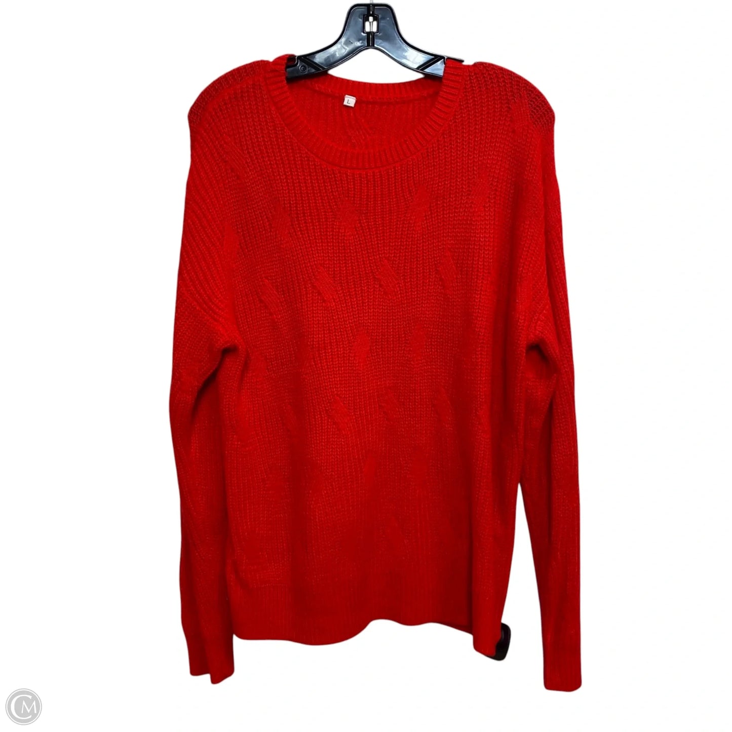 Sweater By Clothes Mentor In Red, Size: L