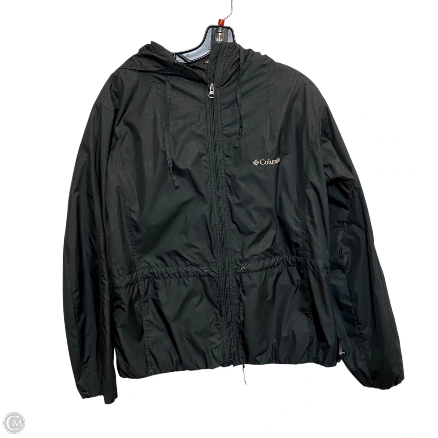 Jacket Windbreaker By Columbia In Black, Size: L