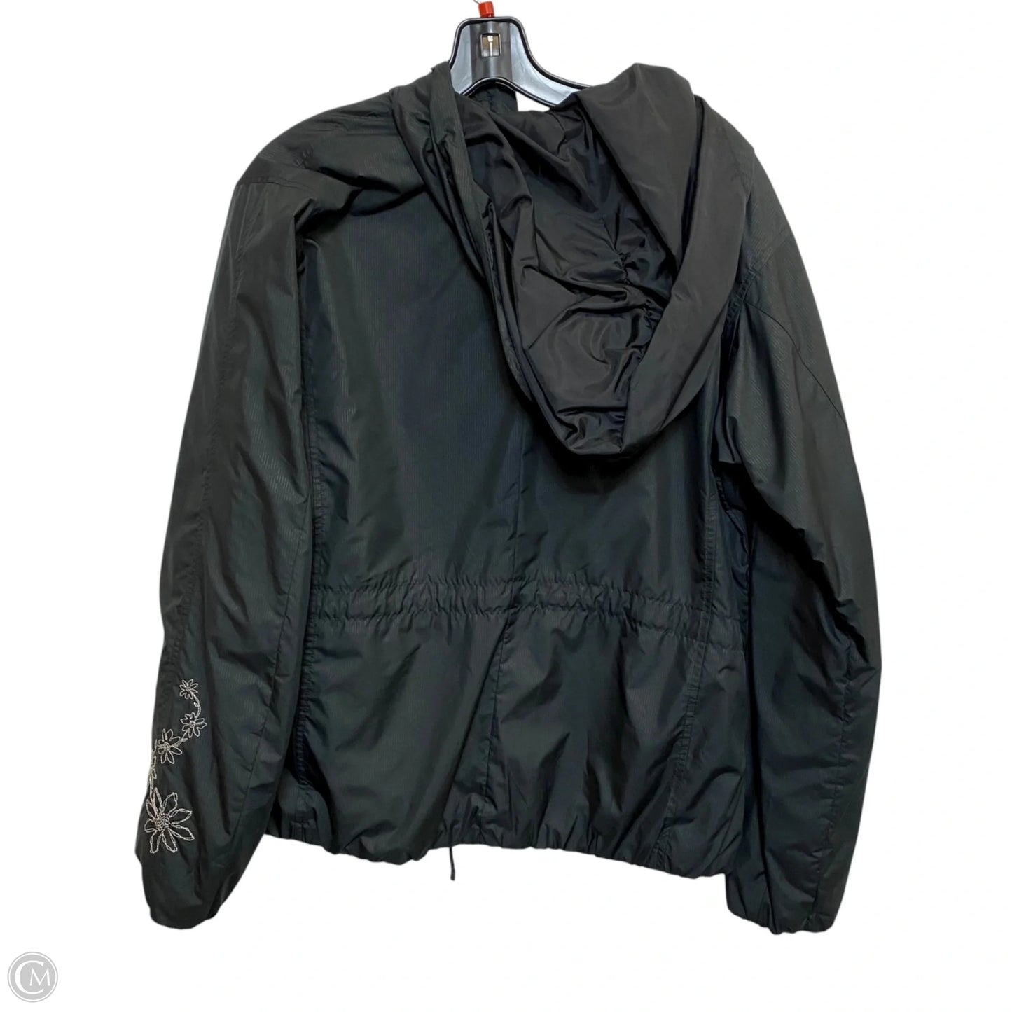 Jacket Windbreaker By Columbia In Black, Size: L