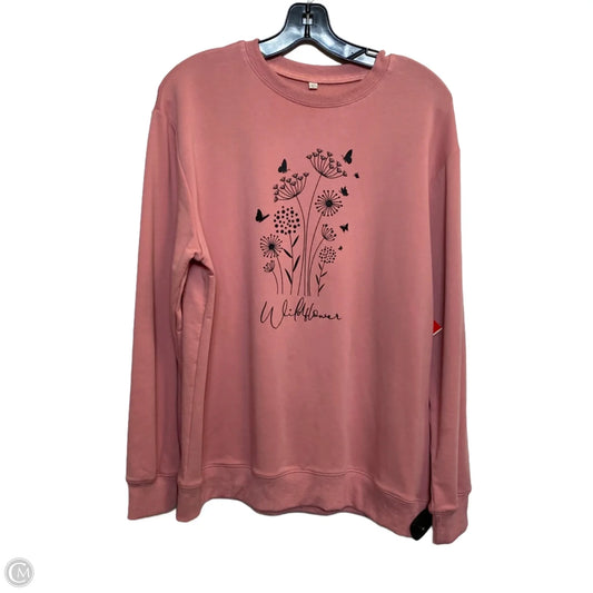 Top Long Sleeve By Clothes Mentor In Pink, Size: L