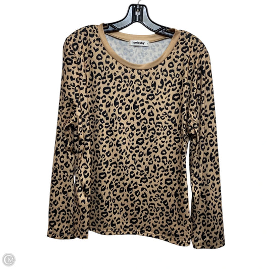 Top Long Sleeve By Lamibaby In Animal Print, Size: Xl