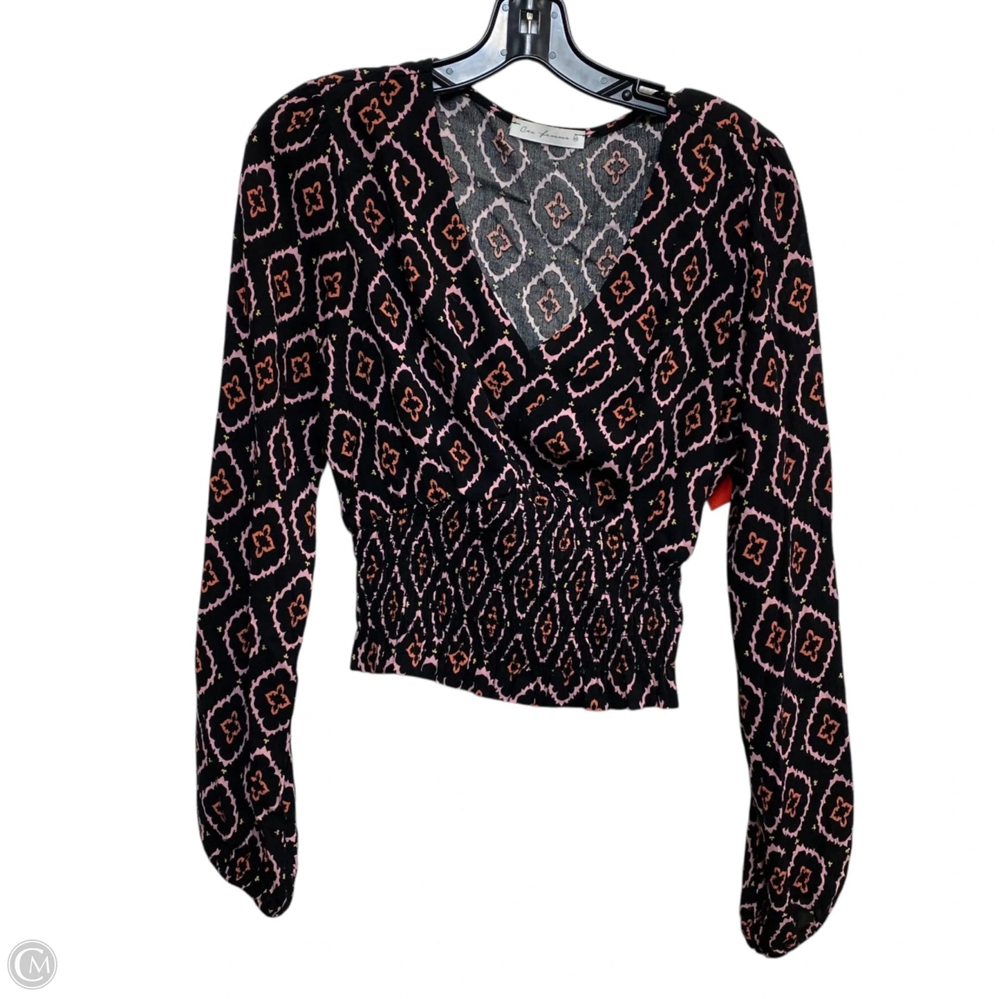 Top Long Sleeve By Ces Femme In Black, Size: M