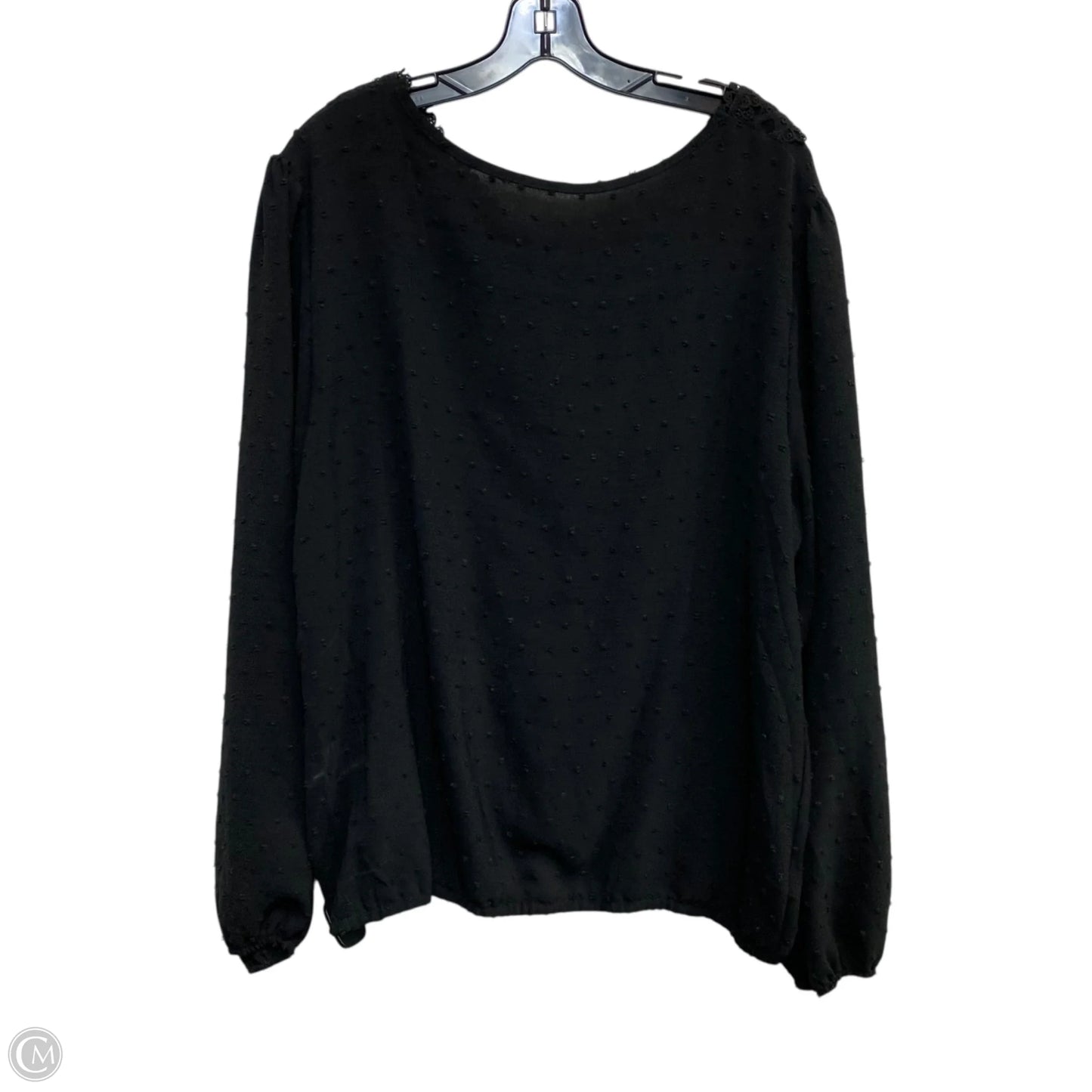 Top Long Sleeve By Clothes Mentor In Black, Size: Xl