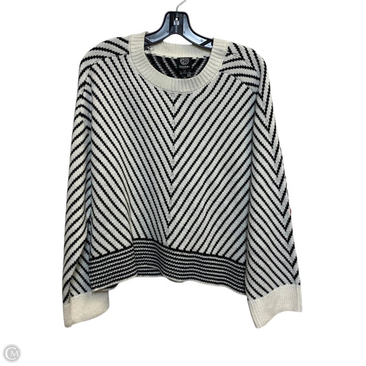 Sweater By Bobeau In Black & White, Size: Lp