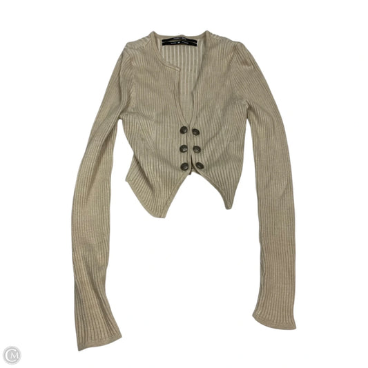 Cardigan By Silence And Noise In Cream, Size: M