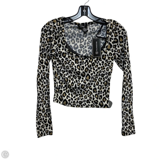 Top Long Sleeve By Just Polly In Animal Print, Size: S