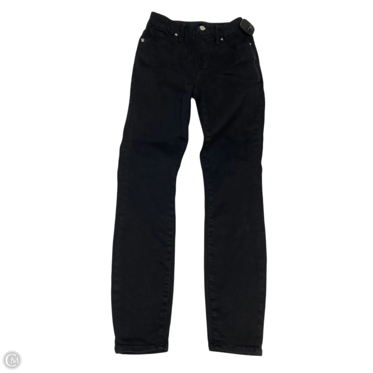 Jeans Designer By Good American In Black Denim, Size: 0