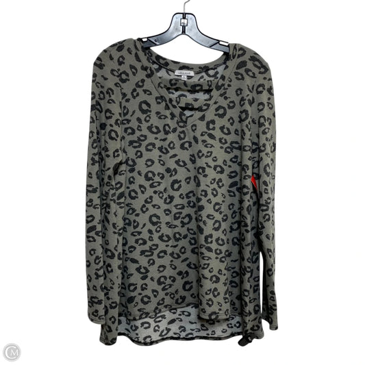Top Long Sleeve By White Birch In Grey, Size: M