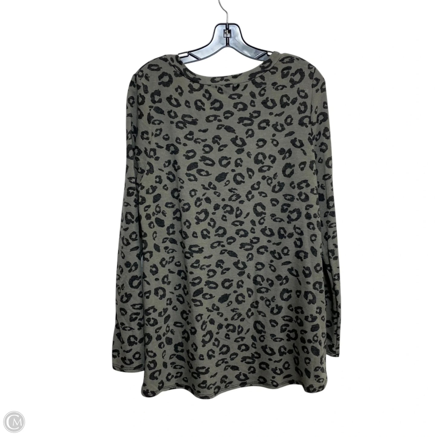Top Long Sleeve By White Birch In Grey, Size: M