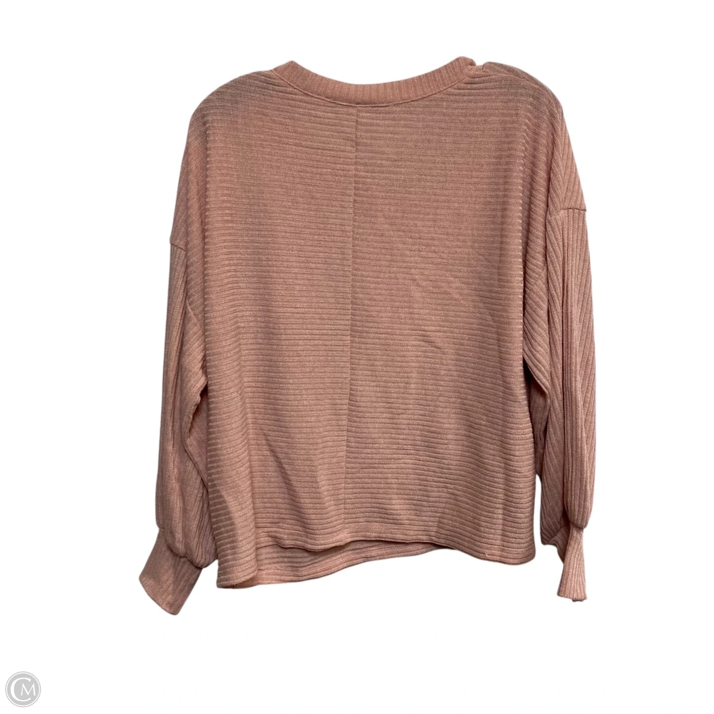 Top Long Sleeve By Hyfve Hyfve Hyfve In Pink, Size: M
