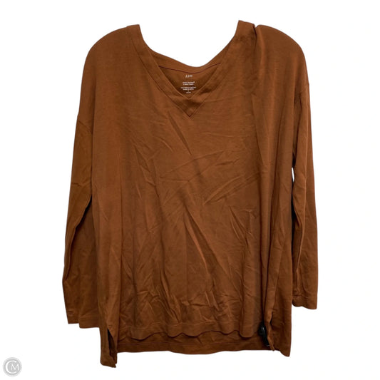 Top Long Sleeve By J. Jill In Brown, Size: Sp