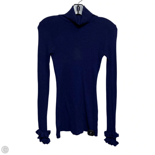 Top Long Sleeve By Anne Fontaine In Blue, Size: M