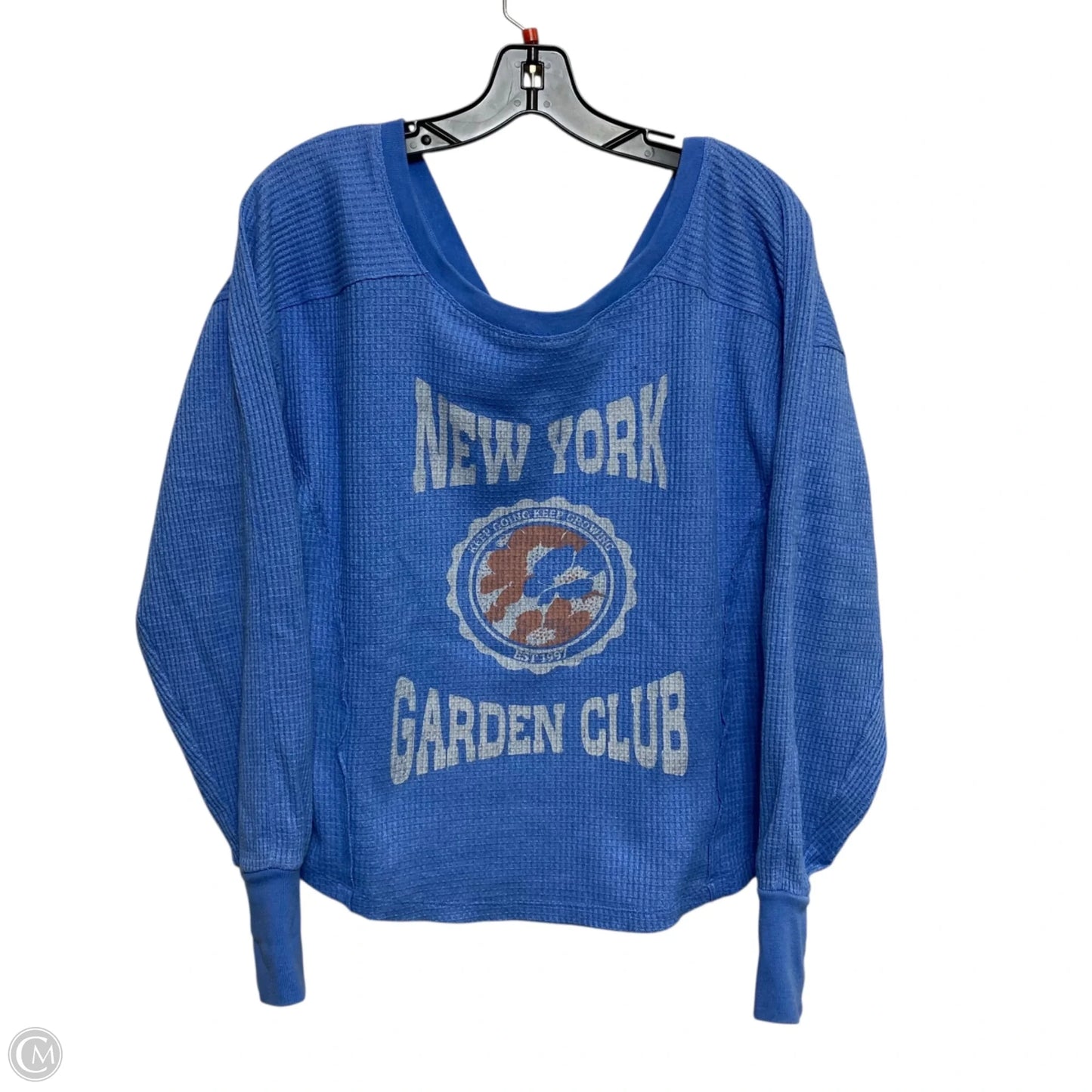 Top Long Sleeve By Daily Practice In Blue, Size: M