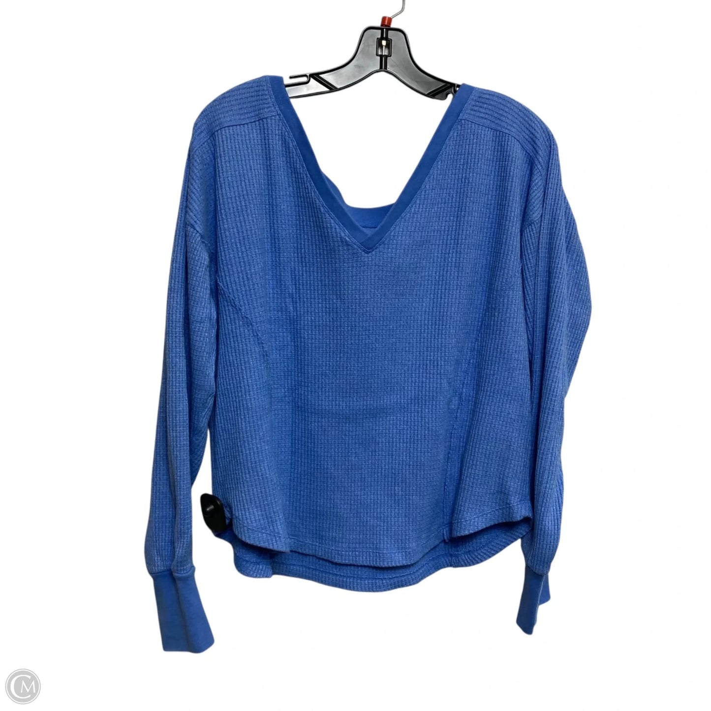 Top Long Sleeve By Daily Practice In Blue, Size: M