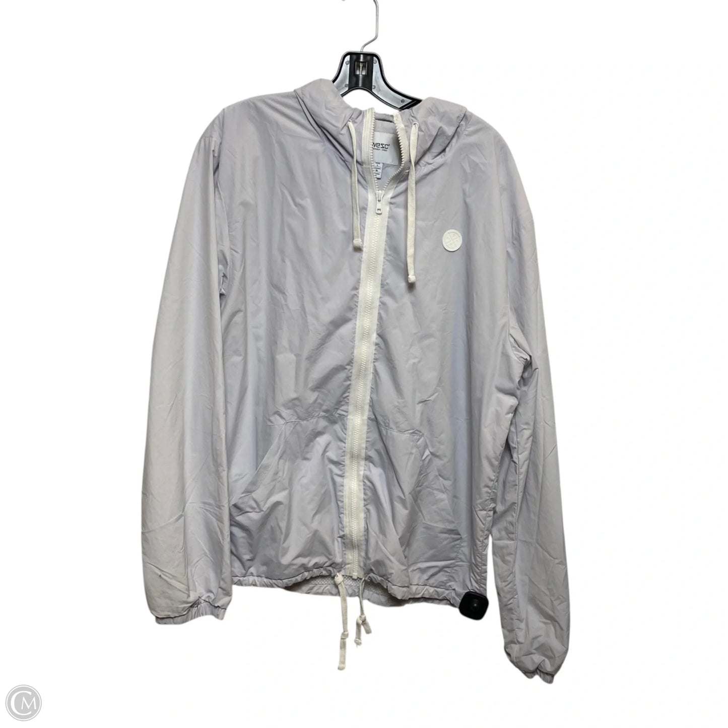 Jacket Windbreaker By Wezc In Grey, Size: Xl
