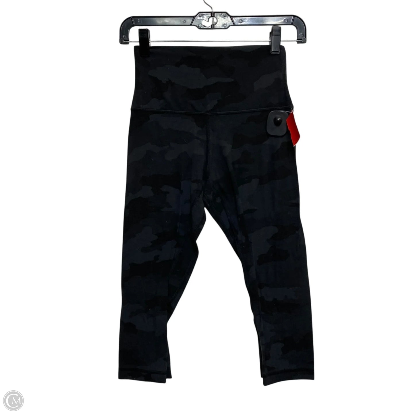 Athletic Leggings Capris Designer By Lululemon In Grey, Size: S