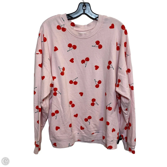 Top Long Sleeve By Grayson Threads In Pink, Size: L