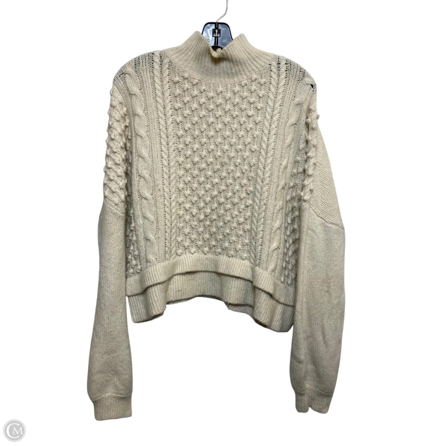 Sweater Designer By Frame In Cream, Size: L