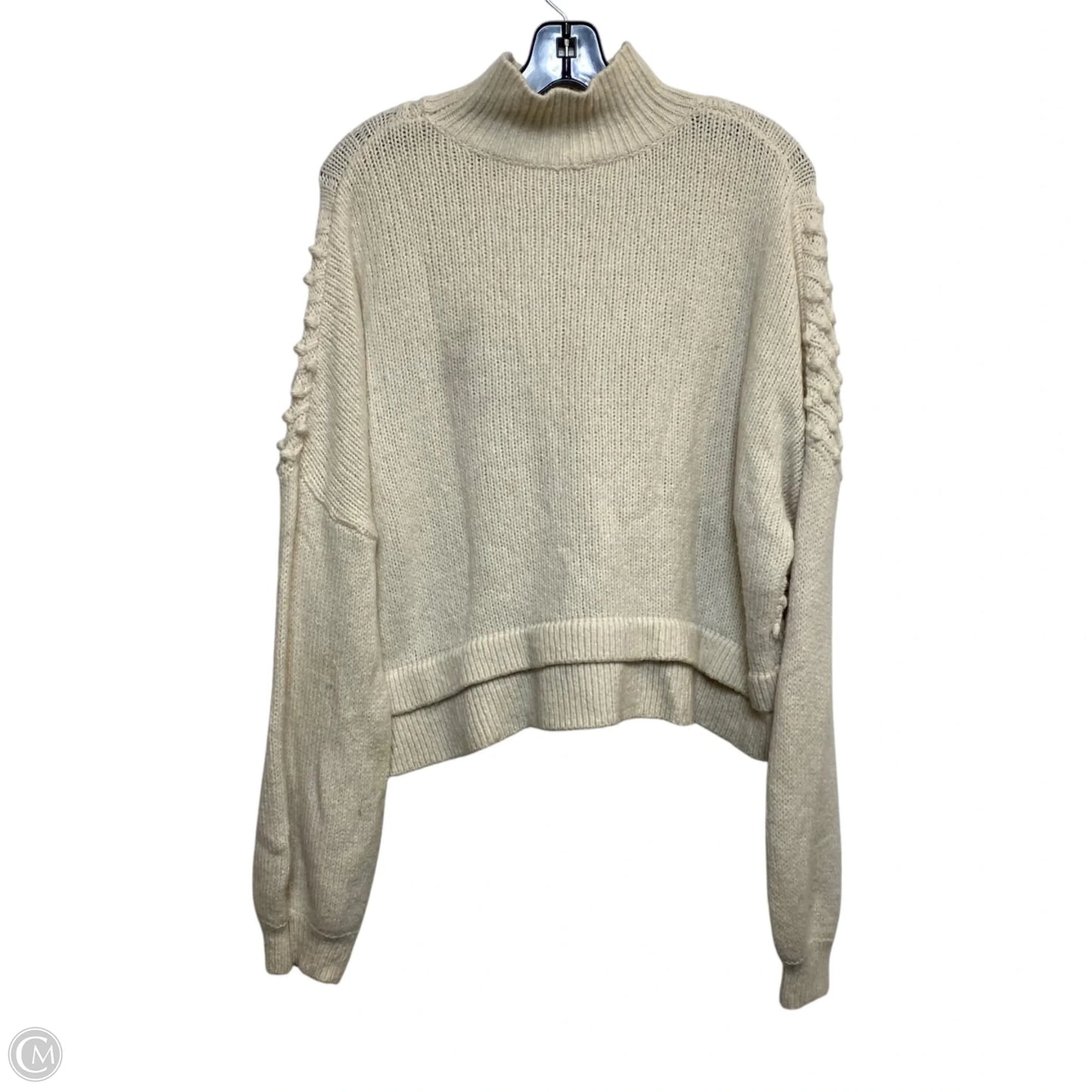 Sweater Designer By Frame In Cream, Size: L