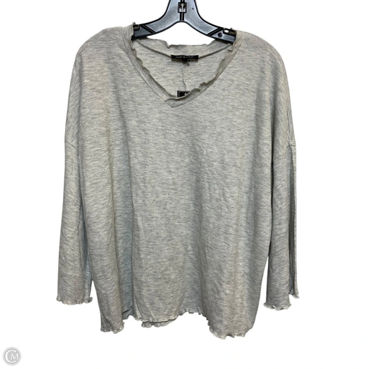 Top Long Sleeve By Knit & Cast In Grey, Size: Xl