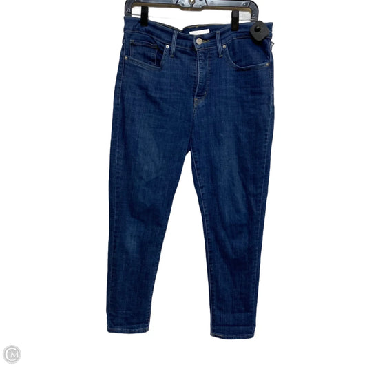 Jeans Skinny By Levis In Blue Denim, Size: 12