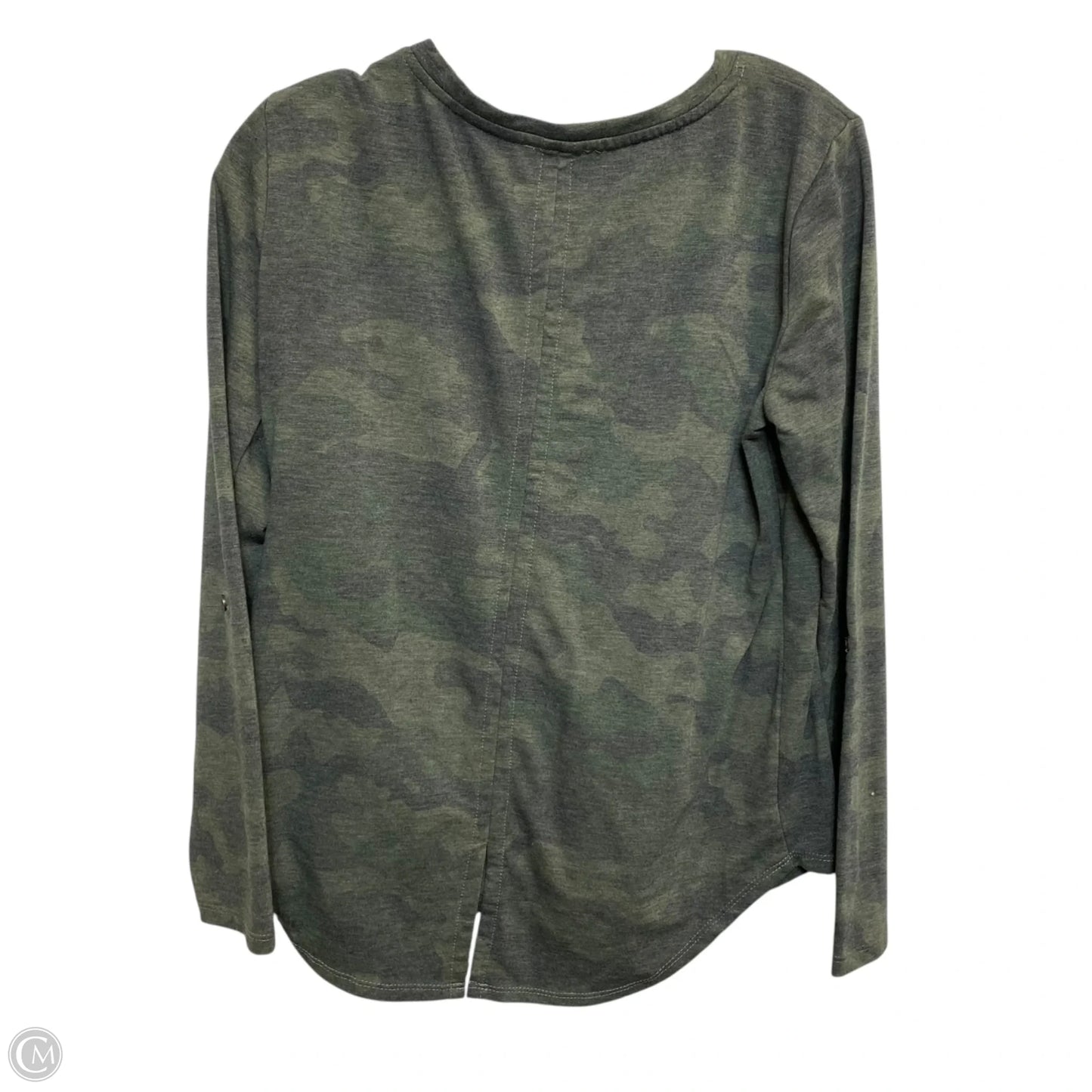 Top Long Sleeve By Jane And Delancey In Camouflage Print, Size: M