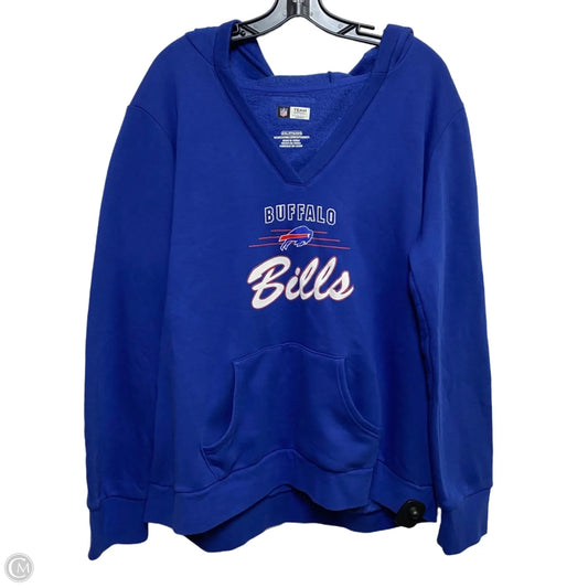 Athletic Sweatshirt Hoodie By Nfl In Blue, Size: Xxl