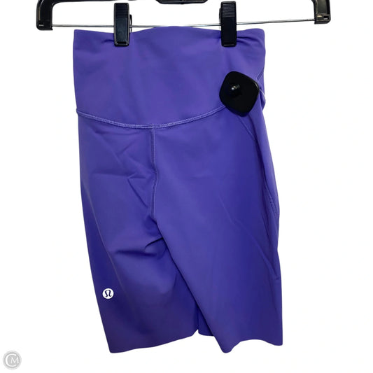 Athletic Shorts By Lululemon In Purple, Size: 0
