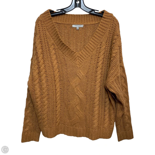 Sweater By Favlux In Brown, Size: S