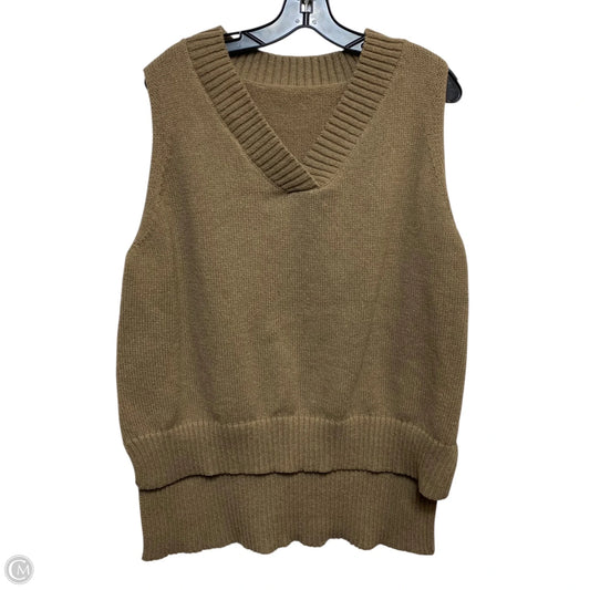 Vest Sweater By Shein In Beige, Size: L