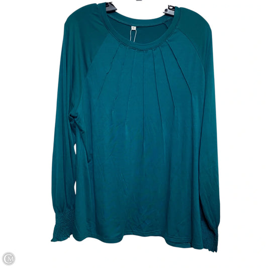 Top Long Sleeve By Anrabess In Green, Size: Xl