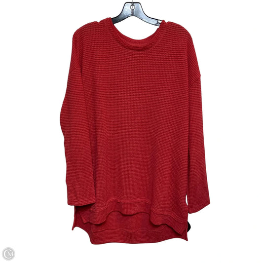 Top Long Sleeve By Clothes Mentor In Red, Size: L
