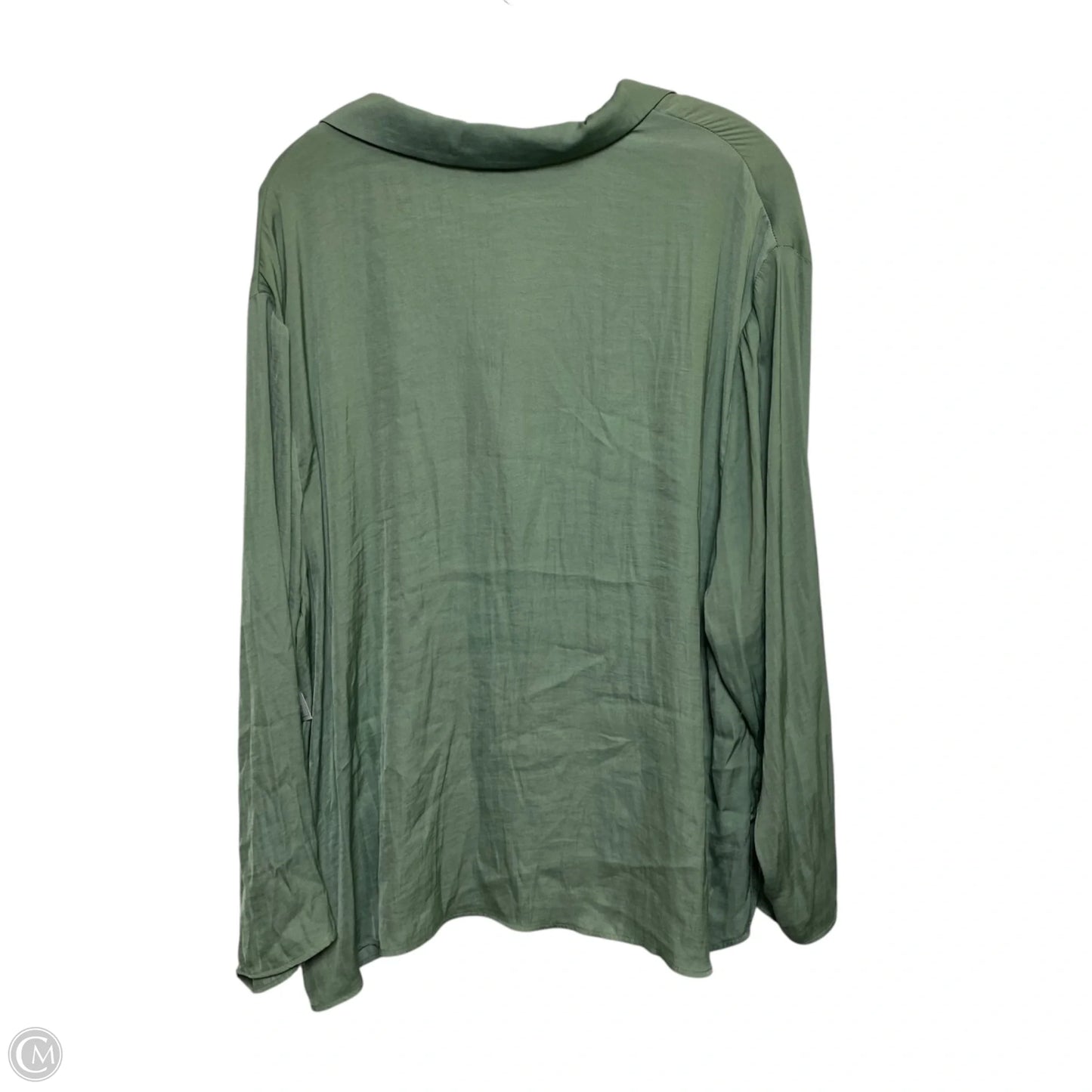 Blouse Long Sleeve By Rachel Roy In Green, Size: 1x