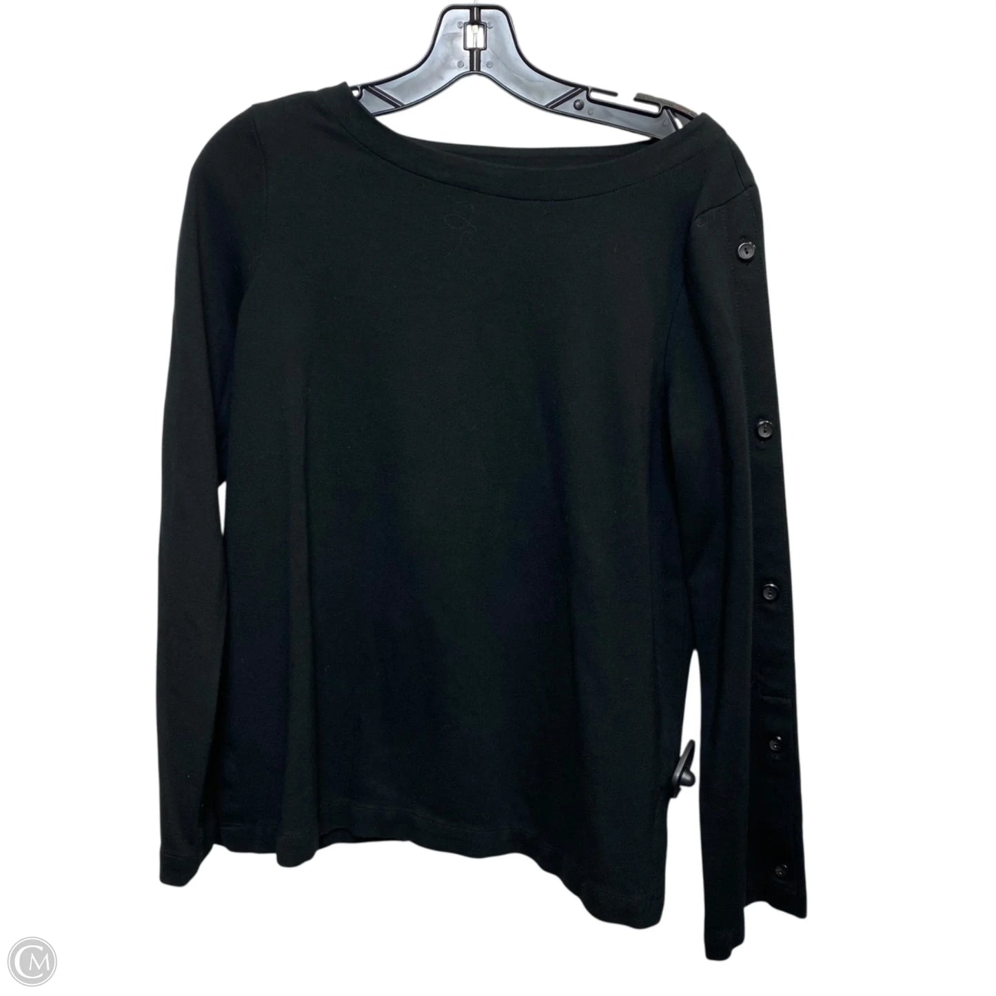 Top Long Sleeve By J. Jill In Black, Size: S