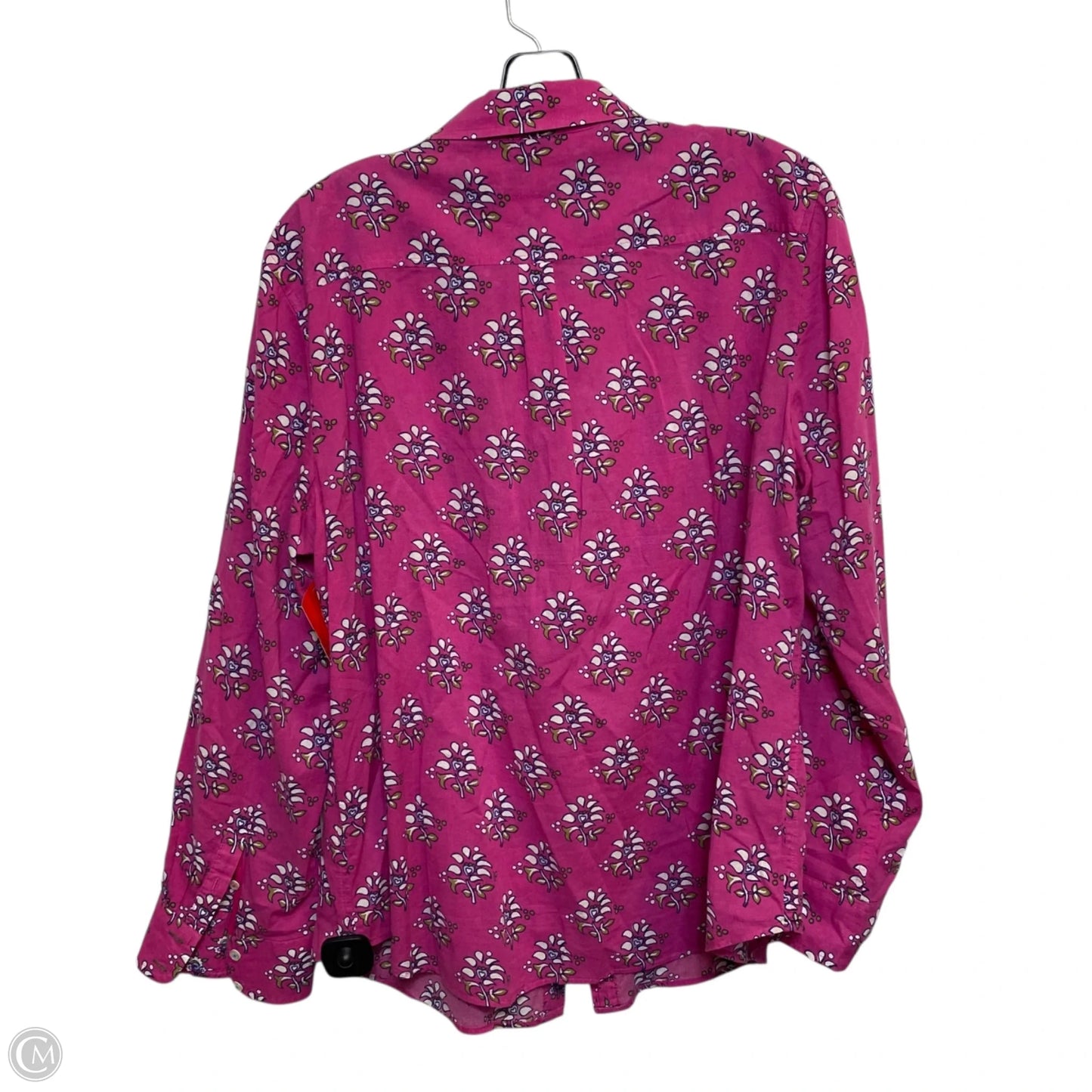 Top Long Sleeve By Talbots In Pink, Size: L