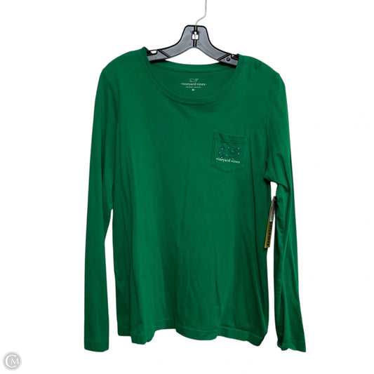 Top Long Sleeve Designer By Vineyard Vines In Green, Size: M