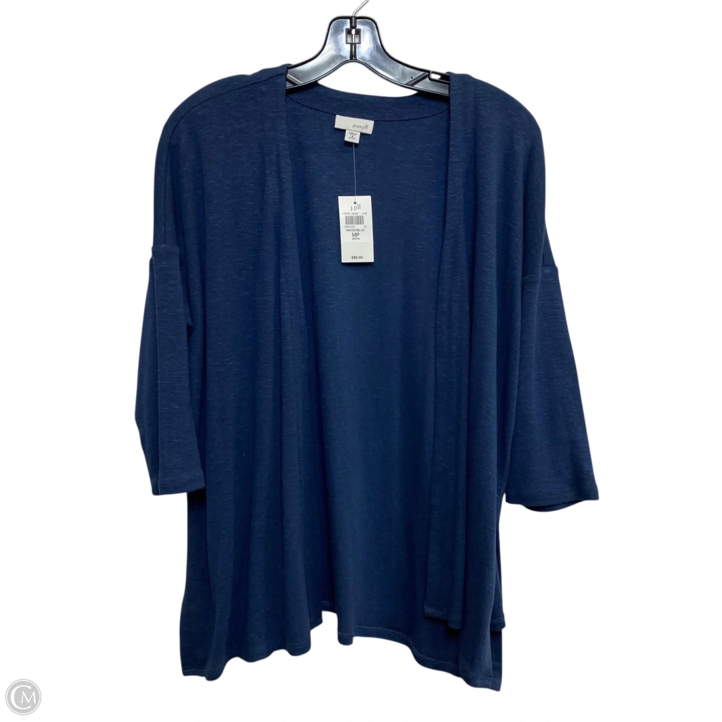 Cardigan By Pure Jill In Blue, Size: Mp