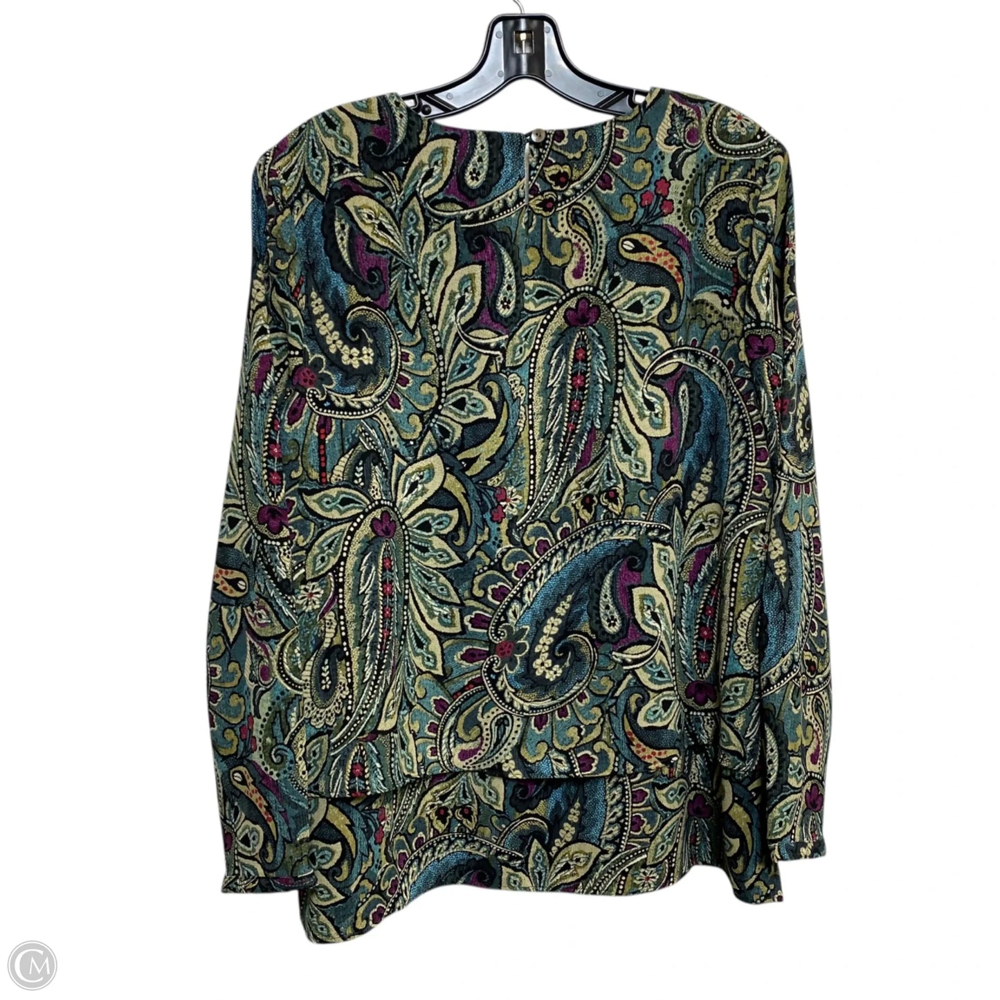 Top Long Sleeve By J. Jill In Grey, Size: Mp